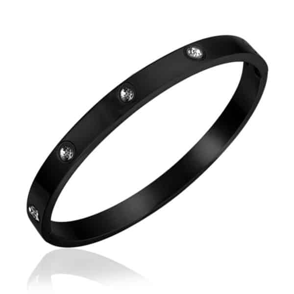 צמיד קשיח סטיל לאשה "Diamond"