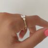 ⁦טבעת זהב "אלה" 14K⁩ – תמונה ⁦5⁩