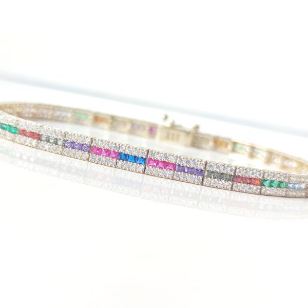 ⁦צמיד זהב "14K "Colourful⁩ – תמונה ⁦2⁩