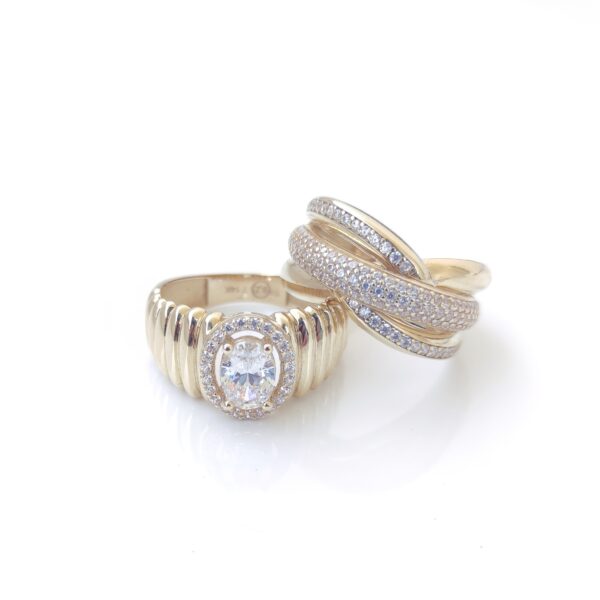 ⁦טבעת זהב  Versace" 14K"⁩ – תמונה ⁦3⁩