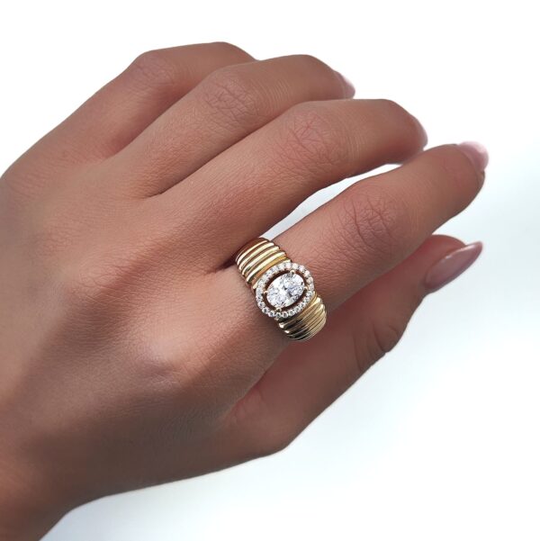 ⁦טבעת זהב  Versace" 14K"⁩ – תמונה ⁦6⁩