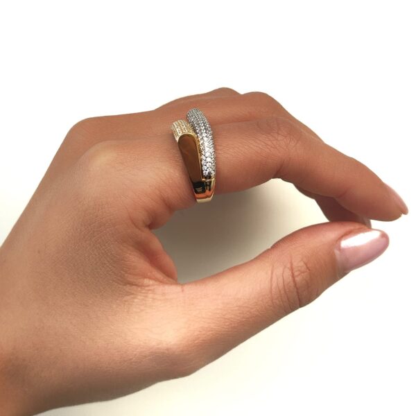 ⁦טבעת זהב "מיה" 14K⁩ – תמונה ⁦4⁩