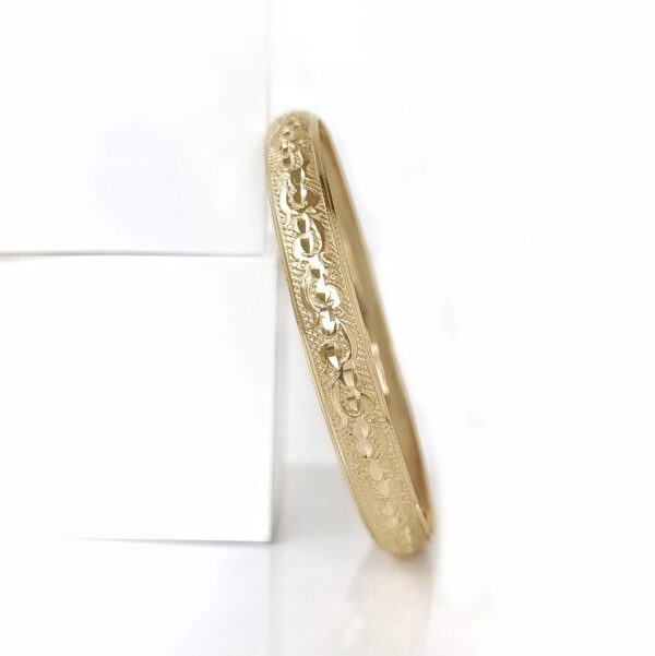 ⁦צמיד זהב מרוקאי 14K "פאס"⁩ – תמונה ⁦2⁩